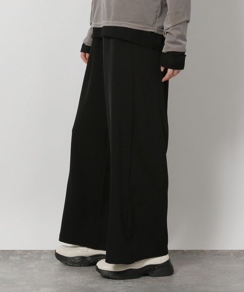 LAKOLE（ラコレ）の「ダブルクロスイージーパンツ / 577710（その他パンツ・レディース・モカ/マスタード/ブラウン/ブラック/チャコールグレー・MEDIUM/LARGE）」の9枚目の写真