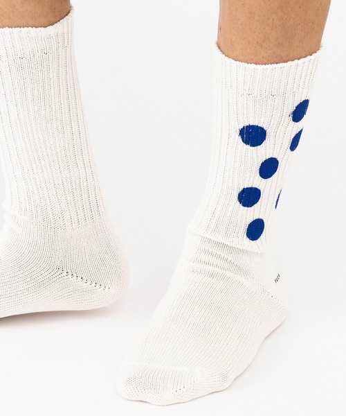 YUQRI（ユクリ）の「【YUQRI】Paint Dots（ソックス/靴下・レディース・ホワイト系その他2/ブラック/ホワイト系その他3/ホワイト・L/S/M）」の14枚目の写真