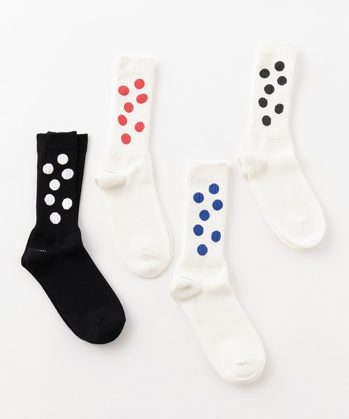 YUQRI（ユクリ）の「【YUQRI】Paint Dots（ソックス/靴下・レディース・ホワイト系その他2/ブラック/ホワイト系その他3/ホワイト・L/S/M）」の20枚目の写真