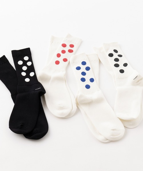 YUQRI（ユクリ）の「【YUQRI】Paint Dots（ソックス/靴下・レディース・ホワイト系その他2/ブラック/ホワイト系その他3/ホワイト・L/S/M）」の21枚目の写真