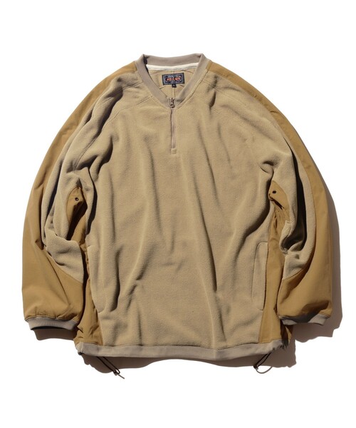 BEAMS PLUS（ビームスプラス）の「ミリタリー アスレチック ハーフジップ フリース（スウェット・メンズ・オリーブ/カーキ・S/XL/L/M）」の3枚目の写真