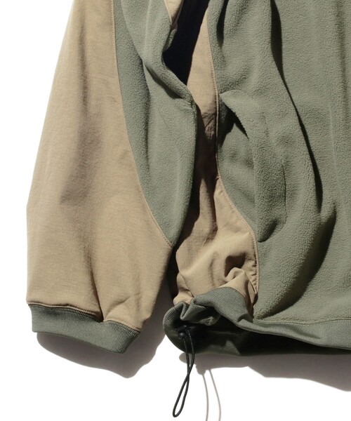 BEAMS PLUS（ビームスプラス）の「ミリタリー アスレチック ハーフジップ フリース（スウェット・メンズ・オリーブ/カーキ・S/XL/L/M）」の12枚目の写真