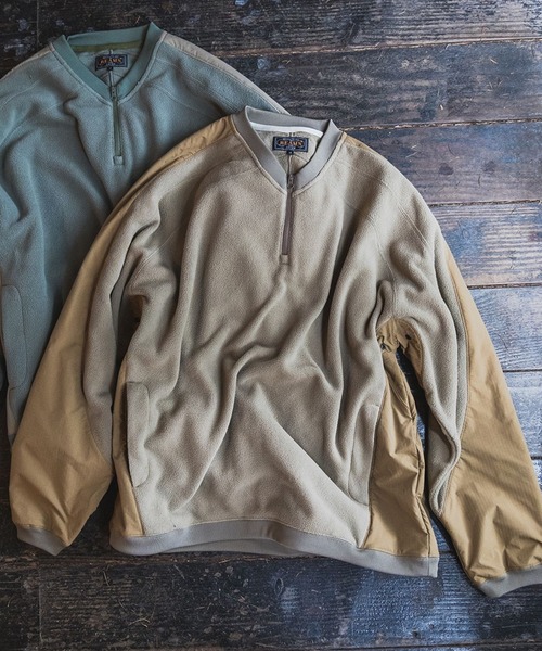 BEAMS PLUS（ビームスプラス）の「ミリタリー アスレチック ハーフジップ フリース（スウェット・メンズ・オリーブ/カーキ・S/XL/L/M）」の2枚目の写真