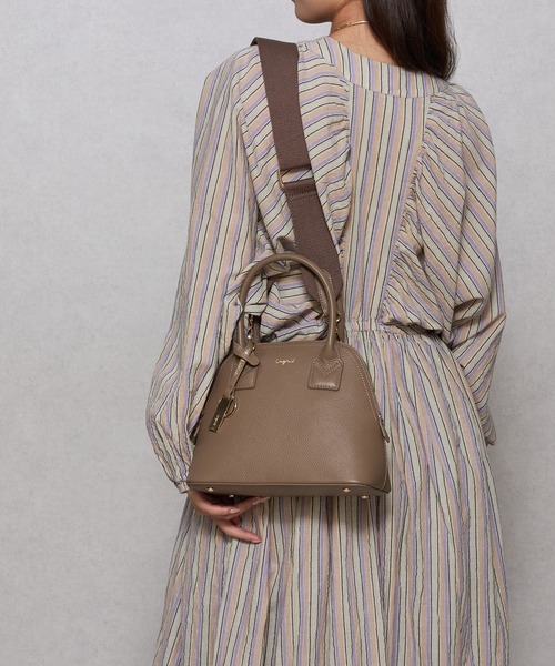 Ungrid(アングリッド)の「【Ungrid/アングリッド】牛革 ミニボストンバッグ(ハンドバッグ・レディース・アイボリー/ブラック/ブルーグレー/グレイッシュベージュ/ベージュ系その他/オリーブ/キャメル・FREE)」の5枚目の写真