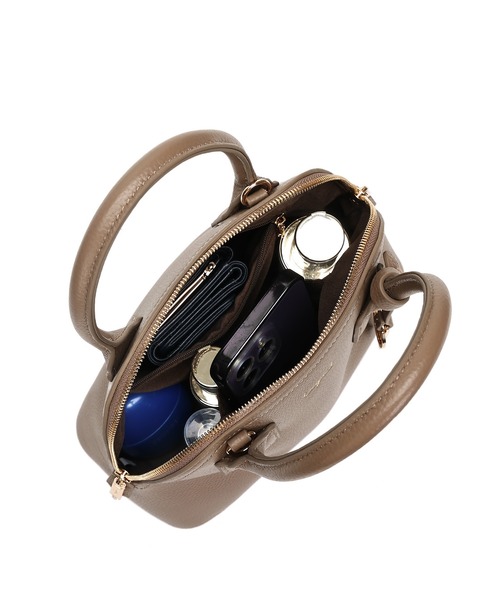 Ungrid(アングリッド)の「【Ungrid/アングリッド】牛革 ミニボストンバッグ(ハンドバッグ・レディース・アイボリー/ブラック/ブルーグレー/グレイッシュベージュ/ベージュ系その他/オリーブ/キャメル・FREE)」の17枚目の写真