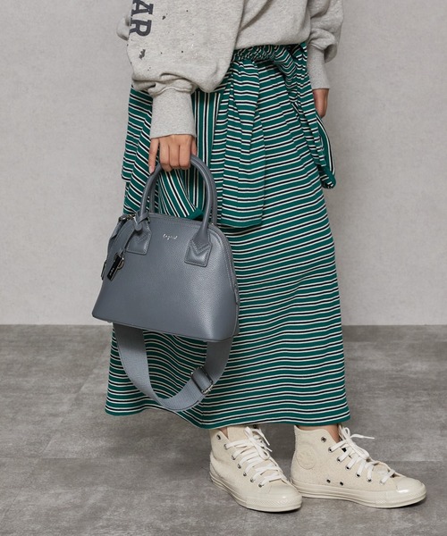 セール】【Ungrid/アングリッド】牛革 ミニボストンバッグ