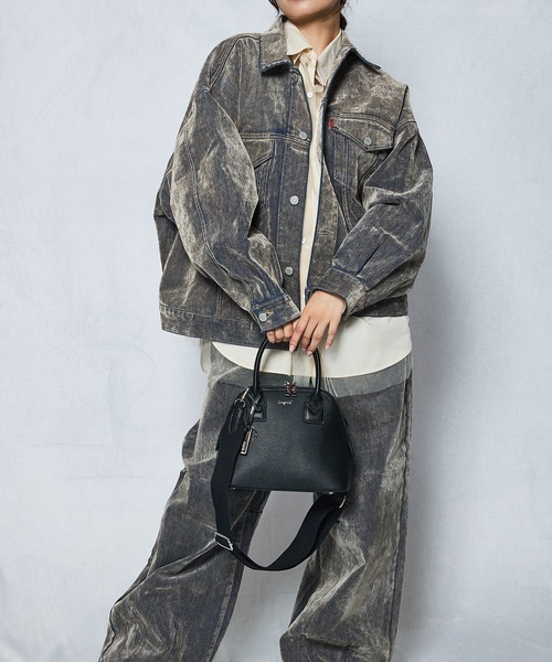 Ungrid(アングリッド)の「【Ungrid/アングリッド】牛革 ミニボストンバッグ(ハンドバッグ・レディース・アイボリー/ブラック/ブルーグレー/グレイッシュベージュ/ベージュ系その他/オリーブ/キャメル・FREE)」の13枚目の写真