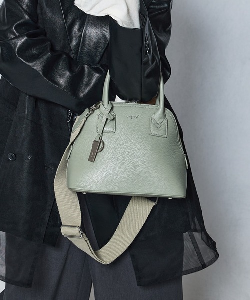 Ungrid(アングリッド)の「【Ungrid/アングリッド】牛革 ミニボストンバッグ(ハンドバッグ・レディース・アイボリー/ブラック/ブルーグレー/グレイッシュベージュ/ベージュ系その他/オリーブ/キャメル・FREE)」の8枚目の写真