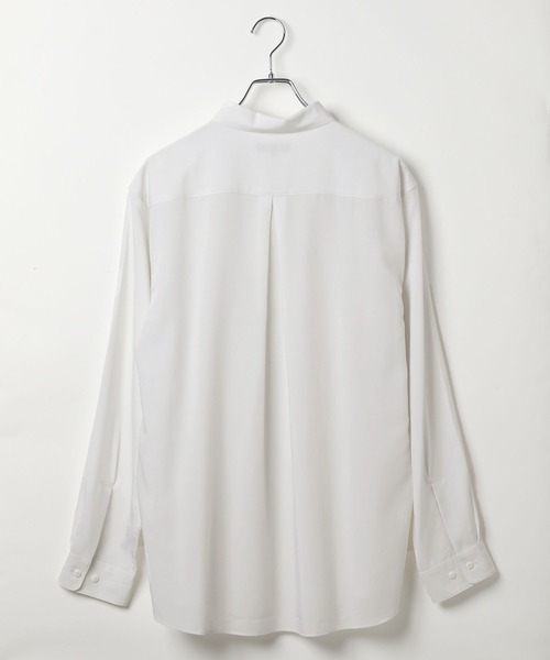 GLOBAL WORK（グローバルワーク）の「サラサマレギュラーシャツ/長袖/575772（シャツ/ブラウス・メンズ・グレイッシュベージュ/ブルー系4/チャコールグレー/ネイビー系8/グリーン/ブラウン系8・MEDIUM/SMALL/X-LARGE/LARGE/X-SMALL/XX-LARGE/XXX-LARGE）」の15枚目の写真