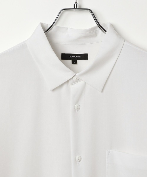 GLOBAL WORK（グローバルワーク）の「サラサマレギュラーシャツ/長袖/575772（シャツ/ブラウス・メンズ・グレイッシュベージュ/ブルー系4/チャコールグレー/ネイビー系8/グリーン/ブラウン系8・MEDIUM/SMALL/X-LARGE/LARGE/X-SMALL/XX-LARGE/XXX-LARGE）」の16枚目の写真