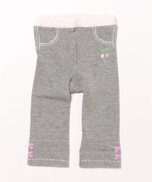 KP（ケーピー）の「mimiちゃんスパッツ 【日本製】（レギンス/スパッツ・キッズ・ネイビー/グレー・80ｃｍ/90cm）」の2枚目の写真