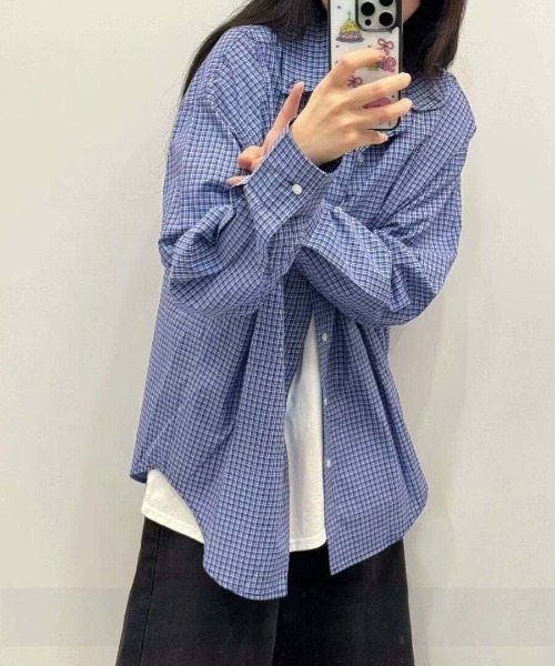 WEGO（ウィゴー）の「WEGO/[羽織り]アソート柄長袖チェックシャツ（シャツ/ブラウス・レディース・その他6/その他1/その他2/その他3/その他4/その他5・FREE）」の19枚目の写真