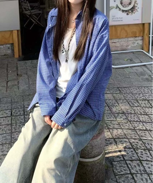 WEGO（ウィゴー）の「WEGO/[羽織り]アソート柄長袖チェックシャツ（シャツ/ブラウス・レディース・その他6/その他1/その他2/その他3/その他4/その他5・FREE）」の20枚目の写真