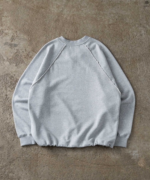 ADAMASTE(アダマスト)の「Pigment Draw Cord Sweat - ピグメントドローコードスウェット【セットアップ対応】(スウェット・メンズ・ダークグレー/ライトグレー/レッド・MEDIUM/LARGE)」の16枚目の写真