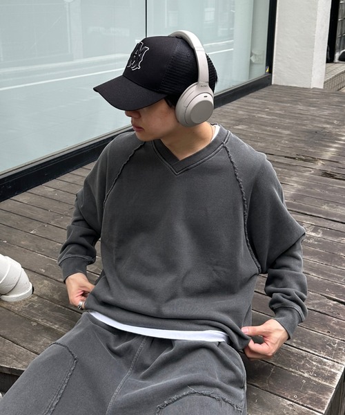 pigment draw cord sweat - ピグメントドローコードスウェット