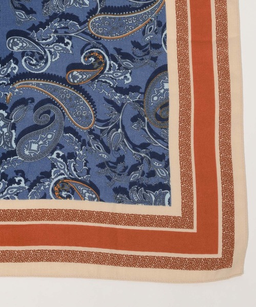 Andemiu（アンデミュウ）の「ペイズリースカーフ591834（バンダナ/スカーフ・レディース・ブルー/ブラウン・FREE）」の13枚目の写真