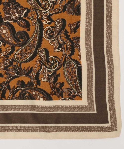 Andemiu（アンデミュウ）の「ペイズリースカーフ591834（バンダナ/スカーフ・レディース・ブルー/ブラウン・FREE）」の15枚目の写真