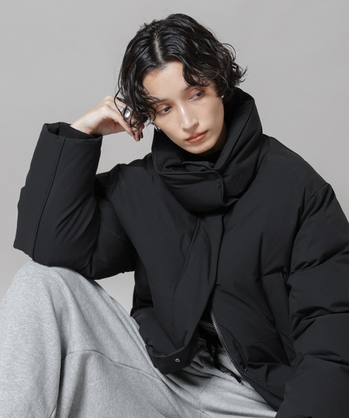 ナノユニバース×西川ダウン ハンガリー ダウン ジャケット Mサイズ　ブラック nano universe 西川ダウン Black Sサイズ