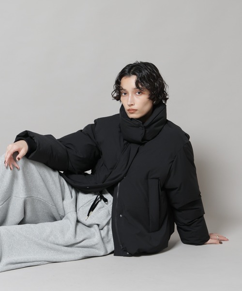 ナノユニバース　西川ダウン　ダウンジャケット　ブラック　黒 ナノ・ユニバース NANO universe 「西川ダウン（R）」ソロ