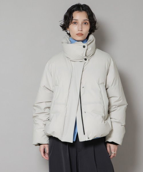 ナノユニバース　西川ダウン　グレージュ　38 西川ダウン(R)」サージショートダウン（ダウンジャケット/コート