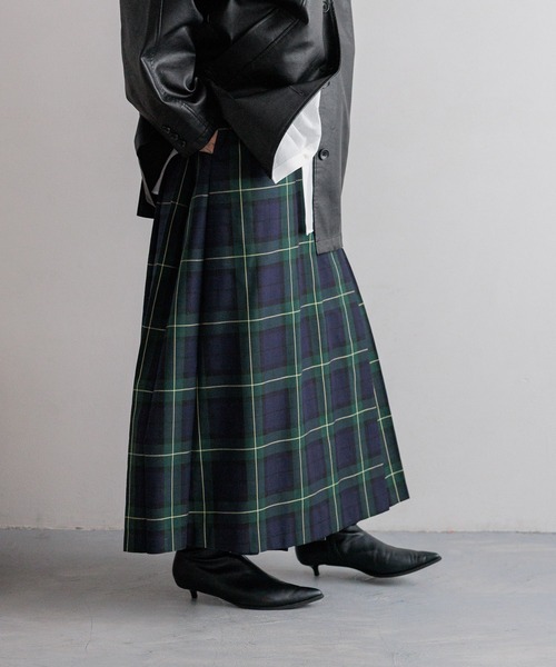 セール】チェックキルトプリーツスカート 579644（スカート）｜LOWRYS