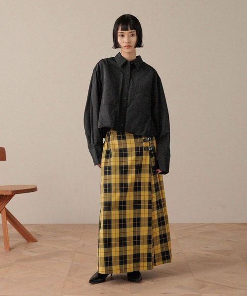 LOWRYS FARM（ローリーズファーム）の「チェックキルトプリーツスカート　579644（スカート・レディース・グリーン/パープル/イエロー・FREE）」の15枚目の写真