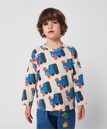 BOBO CHOSES | 総柄Doggy Mate長袖Ｔシャツ【キッズ】(Tシャツ/カットソー)