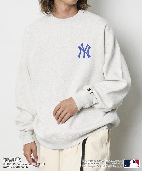 セール】限定展開 MLB×PEANUTS 別注 ビッグシルエット バックプリント