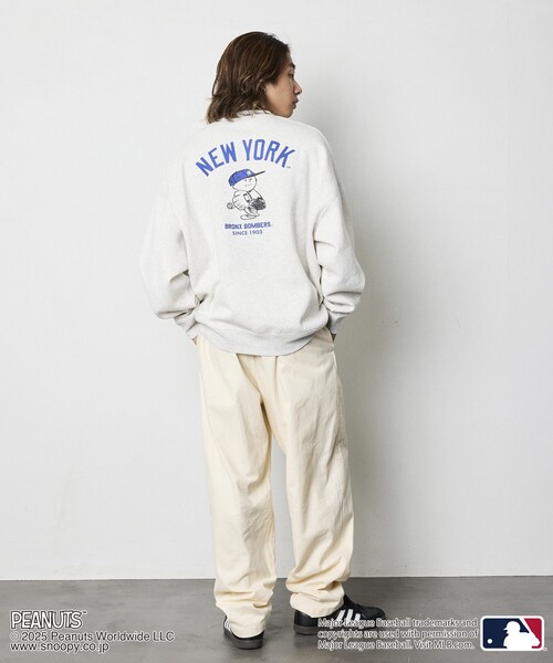 セール】限定展開 MLB×PEANUTS 別注 ビッグシルエット バックプリント