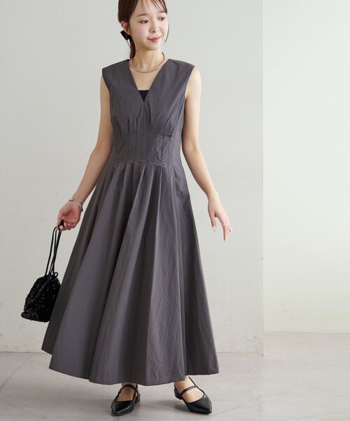 nitori DISCOAT オケージョンワンピース セール】【オケージョン】タック使いワンピース（ドレス）｜DISCOAT