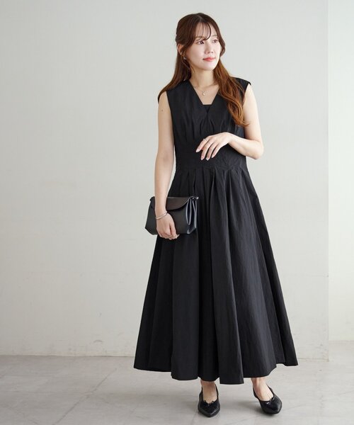 セール】【オケージョン】タック使いワンピース（ドレス）｜DISCOAT