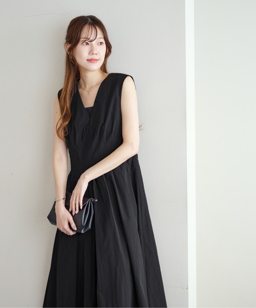 セール】【オケージョン】タック使いワンピース（ドレス）｜DISCOAT