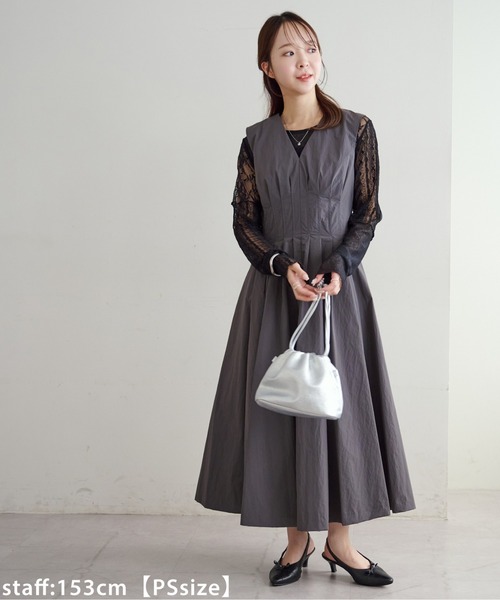 セール】【オケージョン】タック使いワンピース（ドレス）｜DISCOAT