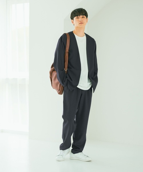 LAKOLE（ラコレ）の「【セットアップ可】クリーンシャツカーディガン / 588782（シャツ/ブラウス・メンズ・ブラウン/ネイビー/ライトグレー・MEDIUM/LARGE）」の14枚目の写真