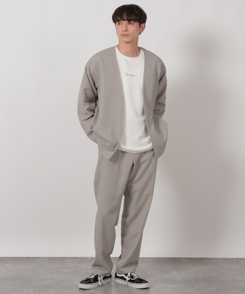 LAKOLE（ラコレ）の「【セットアップ可】クリーンシャツカーディガン / 588782（シャツ/ブラウス・メンズ・ブラウン/ネイビー/ライトグレー・MEDIUM/LARGE）」の15枚目の写真