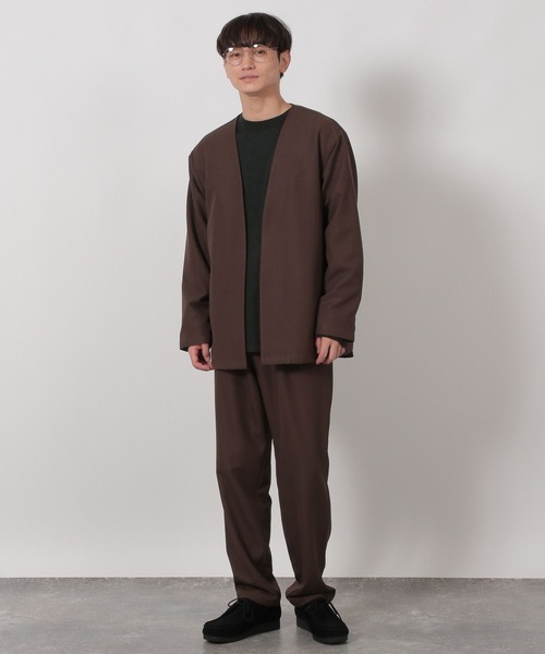 LAKOLE（ラコレ）の「【セットアップ可】クリーンシャツカーディガン / 588782（シャツ/ブラウス・メンズ・ブラウン/ネイビー/ライトグレー・MEDIUM/LARGE）」の17枚目の写真