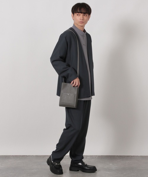 LAKOLE（ラコレ）の「【セットアップ可】クリーンシャツカーディガン / 588782（シャツ/ブラウス・メンズ・ブラウン/ネイビー/ライトグレー・MEDIUM/LARGE）」の19枚目の写真