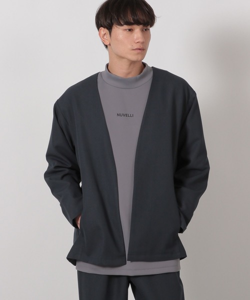 LAKOLE（ラコレ）の「【セットアップ可】クリーンシャツカーディガン / 588782（シャツ/ブラウス・メンズ・ブラウン/ネイビー/ライトグレー・MEDIUM/LARGE）」の20枚目の写真