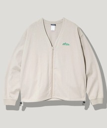 Mountain Mania（マウンテンマニア）の「Mountain Mania/マウンテンマニア　ヘビー天竺 Vネックジップカーディガン（カーディガン/ボレロ）」