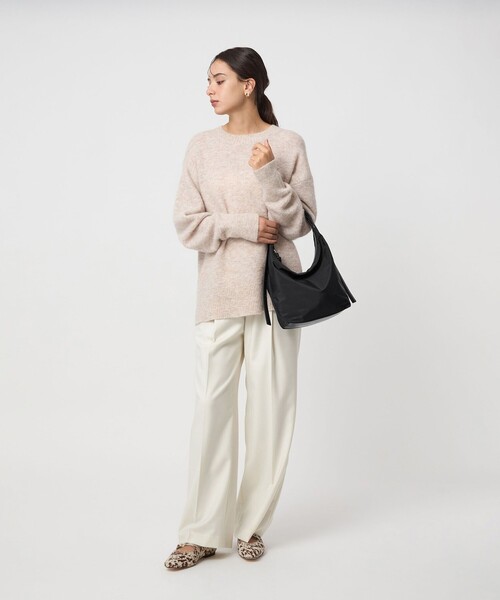 green label relaxing（グリーンレーベルリラクシング）の「ダブルバックル 2WAYショルダーバッグ M はっ水（ショルダーバッグ・レディース・グレー/オフホワイト/ブラック/ネイビー・FREE）」の15枚目の写真