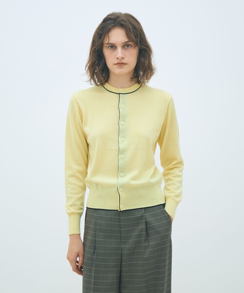 【マカフィー】プレーンウールクルーネックカーディガン プレーンウール クルーネックカーディガン（カーディガン/ボレロ