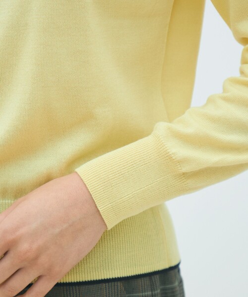 MACPHEE（マカフィー）の「プレーンウール クルーネックカーディガン（カーディガン/ボレロ・レディース・イエロー系その他/グレー系その他/ブルー系その他/グレー系その他2/レッド系その他/ベージュ系その他・M/S）」の12枚目の写真