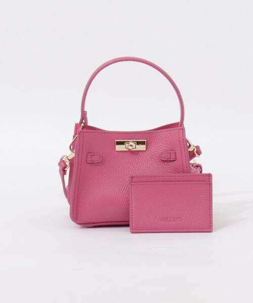 NOLLEY’S（ノーリーズ）の「HINERI miniバッグ（ショルダーバッグ・レディース・ブラック/ロイヤルブルー/ピンク/ベージュ・FREE）」の4枚目の写真