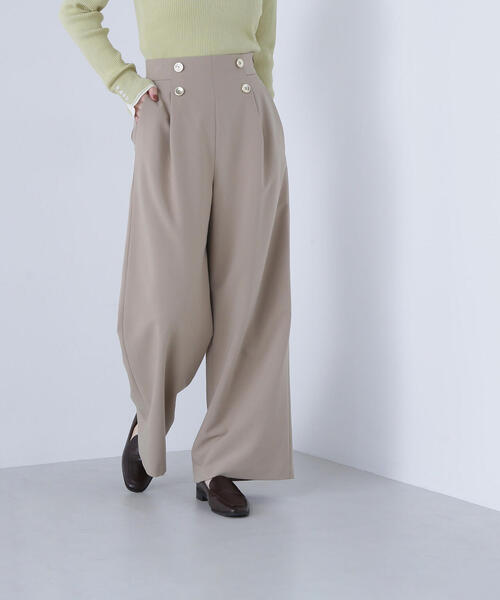 NATURAL BEAUTY BASIC(ナチュラルビューティーベーシック)の「◇<骨格ウェーブ>ハイウエストマリンパンツ(その他パンツ・レディース・ピンク/ベージュ/ネイビー・MEDIUM/SMALL/X-SMALL)」の13枚目の写真