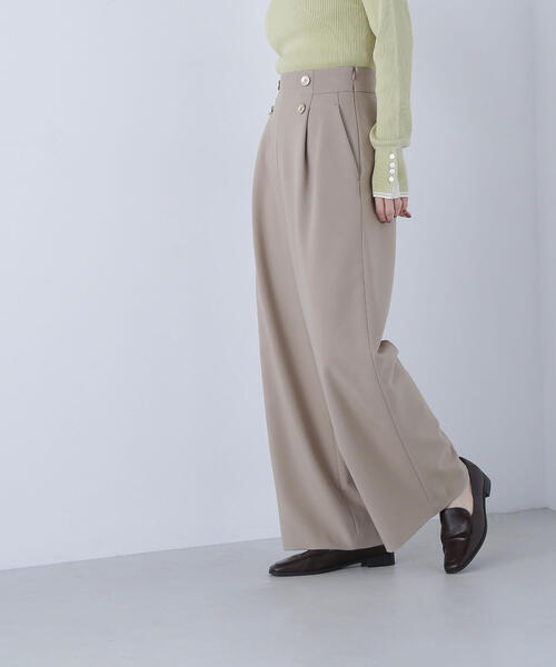 NATURAL BEAUTY BASIC(ナチュラルビューティーベーシック)の「◇<骨格ウェーブ>ハイウエストマリンパンツ(その他パンツ・レディース・ピンク/ベージュ/ネイビー・MEDIUM/SMALL/X-SMALL)」の14枚目の写真