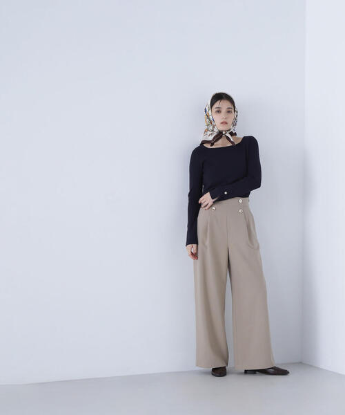 NATURAL BEAUTY BASIC(ナチュラルビューティーベーシック)の「◇<骨格ウェーブ>ハイウエストマリンパンツ(その他パンツ・レディース・ピンク/ベージュ/ネイビー・MEDIUM/SMALL/X-SMALL)」の16枚目の写真