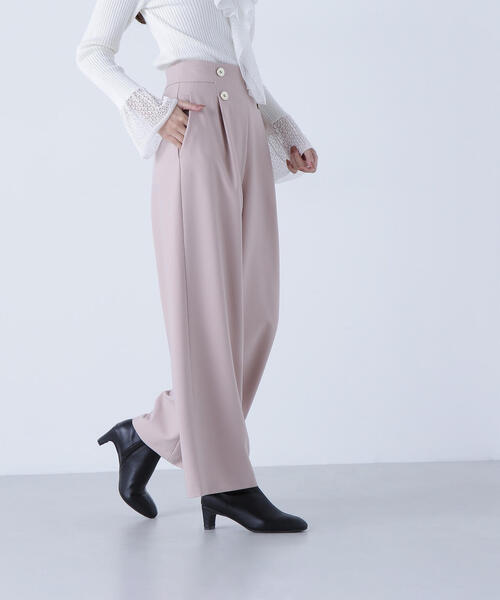 NATURAL BEAUTY BASIC(ナチュラルビューティーベーシック)の「◇<骨格ウェーブ>ハイウエストマリンパンツ(その他パンツ・レディース・ピンク/ベージュ/ネイビー・MEDIUM/SMALL/X-SMALL)」の21枚目の写真