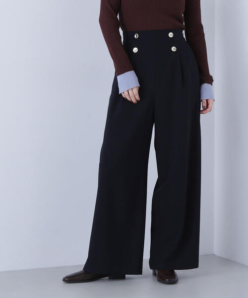 NATURAL BEAUTY BASIC(ナチュラルビューティーベーシック)の「◇<骨格ウェーブ>ハイウエストマリンパンツ(その他パンツ・レディース・ピンク/ベージュ/ネイビー・MEDIUM/SMALL/X-SMALL)」の1枚目の写真