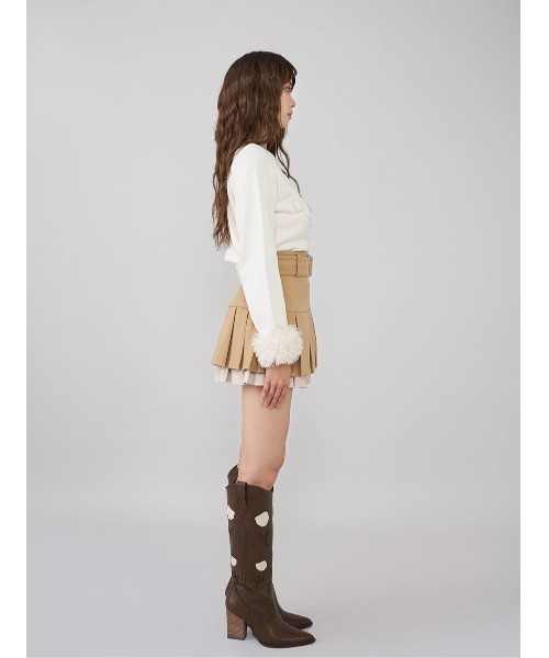 ダブルプリーツミニスカート（スカート）｜Darich（ダーリッチ