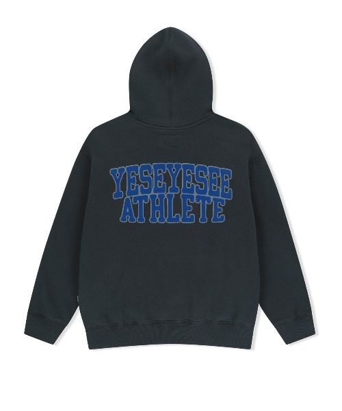 YESEYESEE（イエスアイシー）の「Y.E.S Athlete Logo Hoodie（パーカー・メンズ・オフホワイト/チャコール/ブルー系その他・L/M/S/XL）」の9枚目の写真